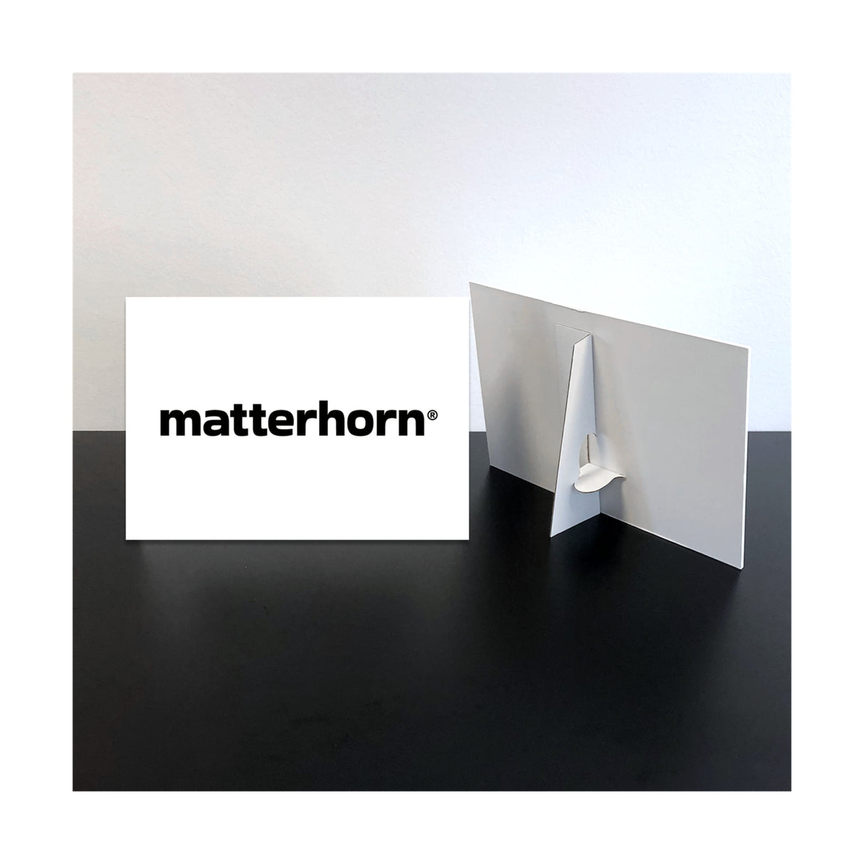 Matterhorn Logo-kyltti A4 myyntipiste