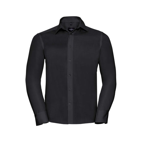 Russell Miesten pitkähihainen muotoiltu Ultimate Non-Iron -paita