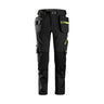 Snickers Workwear FlexiWork+, SoftShell Stretch -työhousut riipputaskuilla