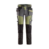 Snickers Workwear FlexiWork+, SoftShell Stretch -työhousut riipputaskuilla