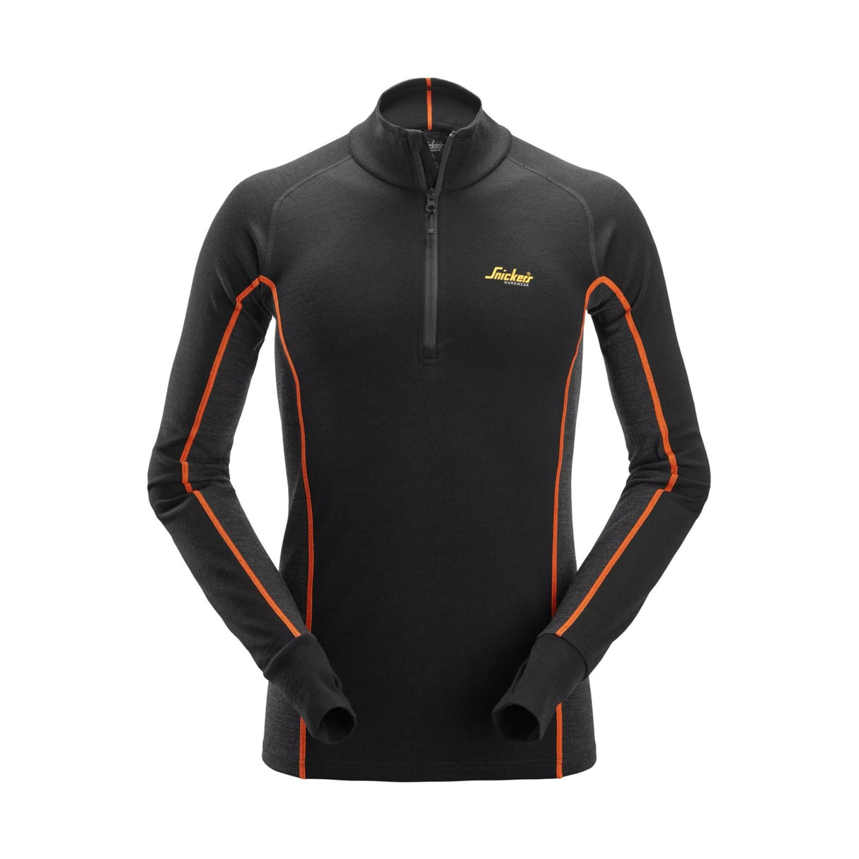 Snickers Workwear Stay Warm aluskerraston paita ½-vetoketjulla merinovillaa